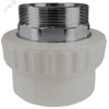 Муфта переходная с наружной резьбой 110 x 4 под ключ (2/1)  СЕРАЯ VALFEX 10135110Г