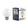 Лампа светодиодная LED 3вт Е27 RGB плавная смена цвета шар G60 FERON 38115