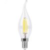 Лампа светодиодная LED 9вт Е14 белый свеча на ветру FILAMENT FERON 25962
