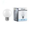 Лампа светодиодная LED 3вт Е27 6400K шар G60 FERON 25902