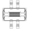 TBE-P-04-(16xCBC.4)-2xKA2MHK(A)-2xKA2MHK(C)1Ex e IIC Т5 Gb / Ex tb IIICT95°C Db IP66/КЗUn=500 В, In=32 АВзрывозащищенная клеммная коробка GRP 220x120x90мм1Ex e IIC Т5 Gb / Ex tb IIIC T95°C Db IP66Температурный режим Т5 40°CКольца заземленияКоличество клем