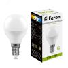 Лампа светодиодная LED 7вт Е14 белый шар FERON 25479