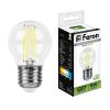 Лампа светодиодная LED 5вт Е27 белый шар FILAMENT FERON 25582