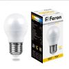 Лампа светодиодная LED 7вт Е27 теплый шар FERON 25481