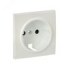 Валенсия лицевая панель розетки 1-местной с/з 16А жемчуг с защ. штор. EKF ESR16-L-028-50