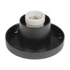 Основание для садово-парковых светильников. Тип соединения с рассеивателем - посадочный. Встроенный патрон Е27. Материал - пластик. Цвет черный. Упаковка - картон.UFP-А02BE BLACK Uniel 08103