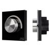 Панель SMART-P99-DIM-G-IN Black (230V, 1.5A, 0/1-10V, Rotary, 2.4G) (ARL, Стекло) Arlight 028433
