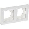 BRITE Рамка 2-местная IP44 РУ-2-БрАБ-44 арктический белый IEK