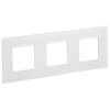 SKANDY Рамка 3-местная SK-F23W стекло арктический белый IEK