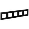 SKANDY Рамка 5-местная SK-F35Bl металл черный IEK