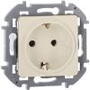 INSPIRIA Розетка 1-местная с заземлением без защитных шторок 16А слоновая кость