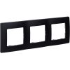ETIKA Рамка 3-местная антрацит