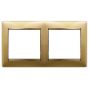 VALENA DIY Рамка 2-местная золото матовое