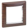 VALENA DIY Рамка 1-местная темное дерево (серебряный штрих)