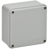Коробка распаячная КМ41259 для открытой проводки безгалогенная (HF) 100х100х50мм гладкие стенки IP44 серая IEK