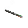 Кабель для сетей Industrial Ethernet. категория 6. 4x2x23 AWG. многопроволочные жилы (patch). S/FTP. SHF2. черный Hyperline ISFTP4-C6-P23/7-SHF2-BK