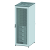 Разобранный 19&quot; IT-CQE 47U 800х2200х1000, двери перфорированная + перфорированная, RAL7011/7035