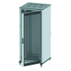 Разобранный 19&quot; IT-CQE 38U 600х1800х1000, двери стекло + сплошная, RAL7011/7035
