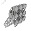 Светильник светодиодный ДПП-640Вт 5000К AirQub Sport DMX-RDM 30 град. Вартон V1-P1-703X3-04R02-6564050
