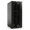 Шкаф напольный 19-дюймовый 47U 2277x800х800мм передняя и задняя распашные перфорированные двери (75%) ручка с замком крыша нового типа черный (RAL 900 Hyperline TTB-4788-DD-RAL9004