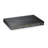 Коммутатор управляемый 48 портов. PoE+ 100/1000 М/с. 4xCombo 2хRJ45. 1xSFP+. 375Вт Zyxel GS192048HPV2-EU0101F