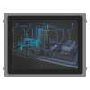 Компьютер панельный промышленный процессор Intel Celeron J1900 4Гб RAM 64Гб ROM SSD экран 15"" windows ONI