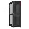 Шкаф серверный 48U 600х1200 передняя дверь: стекло IP41. задняя дверь: одностворчатая перфорированная IP20. боковые панели: без. цвет: черный RAL9005  SYSMATRIX NS 6248.9130
