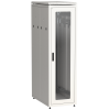 ITK LINEA N Шкаф напольный сетевой 19" 33U 800х1000мм стеклянная передняя дверь задняя перфорированная серый