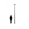 Светильник VALLEY TOP 40W RW 830 RAL9005 POLE 4M SET (в комплекте ЗДФ) Световые Технологии 4855000050