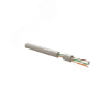 Кабель витая пара. неэкранированная U/UTP. категория 6. 4 пары (23 AWG). одножильный (solid). с разделителем. нг(А)-LSLTx. внутренний. Серый Hyperline UUTP4R-C6-S23-IN-LSLTX-GY-305