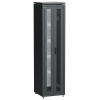ITK LINEA N Шкаф сетевой 19" 47U 600х600мм двери передняя перфорированная задняя двустворчатая перфорированная черный