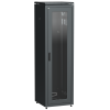 ITK LINEA N Шкаф сетевой 19" 42U 600х600мм стеклянная передняя дверь черный