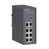 Промышленный управляемый коммутатор, 8×10/100Base-T(X) портов RJ45,консольный порт Mini USB, 24-48В DC (18-72В DC), с резервированием