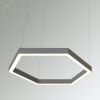 Светильник светодиодный RVE-PLS5070-HEXA-1510-P (Шестиугольник 1510х1308х70мм сег. 755мм 50x70мм 112Вт подвесной 4000K Анод) RVElektro RVE00000107