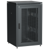 ITK LINEA N Шкаф сетевой 19" 24U 800х800мм перфорированная передняя дверь задняя металлическая черный