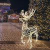 Фигура объемная Олень 115х195 см, 528 LED, IP65, свечение тёплый белый Neon-Night 501-236