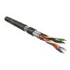 Кабель витая пара экранированная U/FTPкатегория 6 4 пары (26 AWG)многожильный Hyperline UFTP4-C6-P26-IN-LSZH-BK