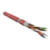 Кабель витая пара экранированная U/FTPкатегория 6 4 пары (26 AWG)многожильный Hyperline UFTP4-C6-P26-IN-LSZH-RD