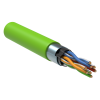 ITK Витая пара F/UTP кат.5E 4x2х24AWG solid LSLTx нг(А)-LSLTx зеленый (305м)