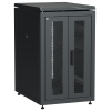 ITK LINEA N Шкаф сетевой 19" 18U 600х800мм двери передняя перфорированная задняя двустворчатая перфорированная черный