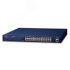 Коммутатор неуправляемый PoE 24 порта 10/100/1000 Мб/с, 2хSFP, 240 Вт PLANET GSW-2620HP