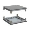Крыша и основание RAL7011 для корпусов CQE, ШхГ 800х400 мм, комплект RAM power