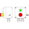 Взрывозащищенный пост управления из полиэстера CPE-Р-03-(1xP1G(11)-1xP3E(11))-2xAASBMB(C)1Ex d e IIC T6 Gb / Ex tb IIIC T80°C Db IP66/КЗ/ШЗ