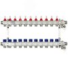 Коллекторная группа SSM-11RF set 11 контуров 1' x 3/4' с расходомерами и кронштейнами Ридан 088U0961R
