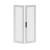Дверь перфорированная двухстворчатая для IT-CQE 1600 x 800 RAL7035
