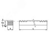 Рейка зубчатая прямозубая: 80x80, L=500 мм, M=8 CR39050 TECHNIX TECHNIX CR39050TECHNIX
