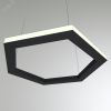 Светильник светодиодный RVE-PLS5070-HEXA-OUT-531-P (Шестиугольник наружу 531x460x50мм сег. 266мм 50x70мм 33Вт подвесной 4000K Анод) RVElektro RVE00000696