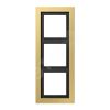 Рамка 3-я для горизонтальной/вертикальной установки  Серия- LS-Design  Материал- металл  Цвет- классическая латунь JUNG MED2983C