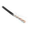 Кабель витая пара. неэкранированная U/UTP. категория 5e. 4 пары (24 AWG). одножильный (solid). LSZH нг(С)-HF. -20C – +75C. синий (305 м) Hyperline 257780