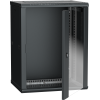 ITK Шкаф настенный LINEA W 15U 600х450мм дверь стекло RAL 9005